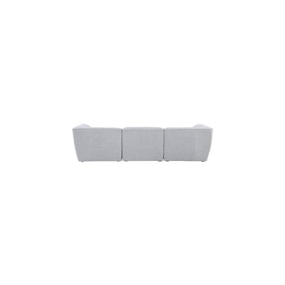 Miramar Grey Durable Linen Textured Modular Sofa