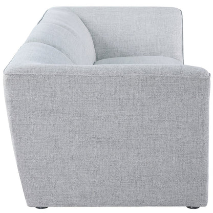 Miramar Grey Durable Linen Textured Modular Sofa
