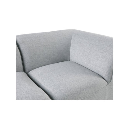 Miramar Grey Durable Linen Textured Modular Sofa
