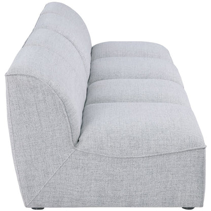 Miramar Grey Durable Linen Textured Modular Sofa