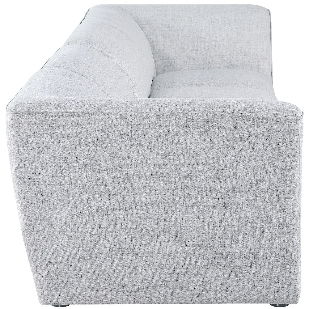 Miramar Grey Durable Linen Textured Modular Sofa