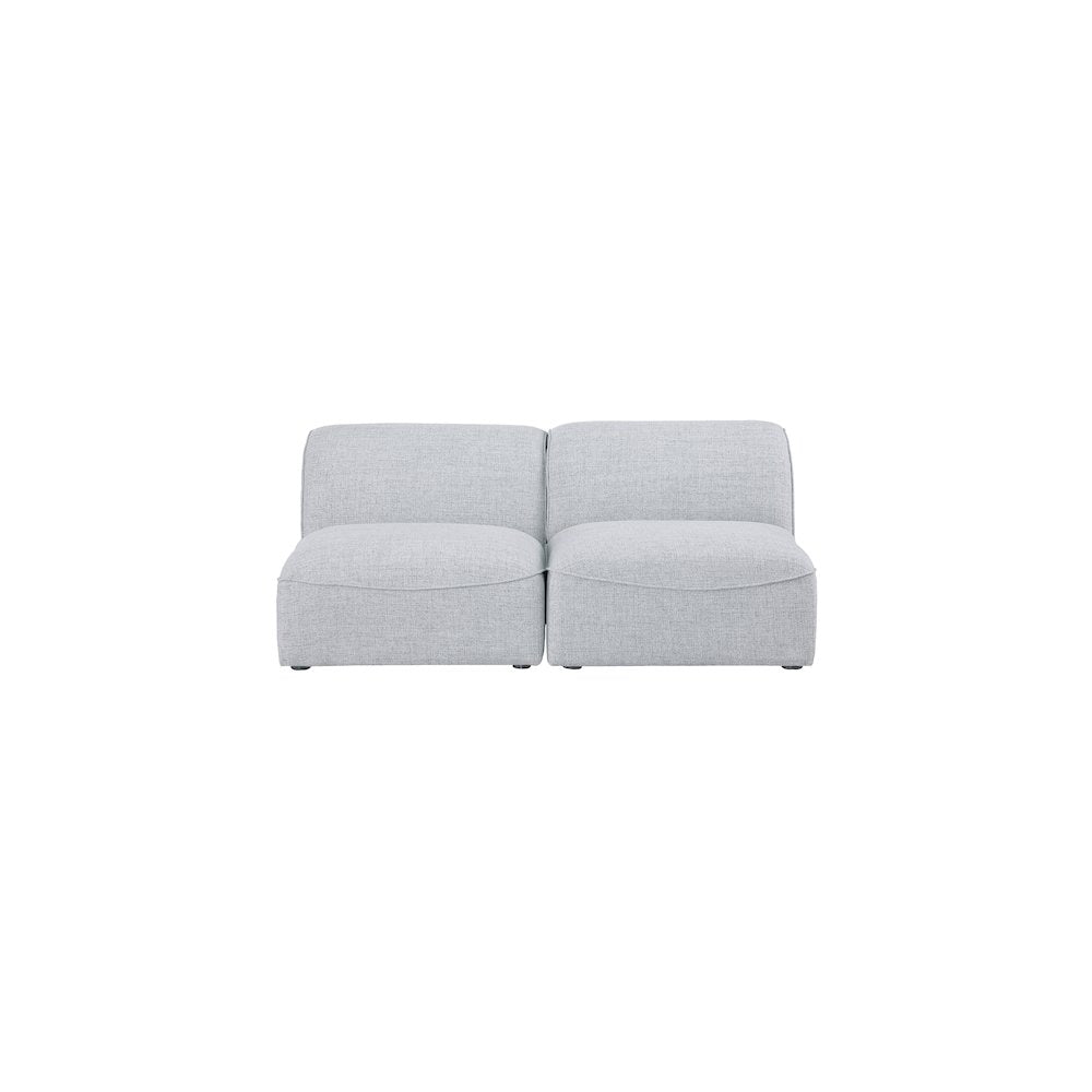 Miramar Grey Durable Linen Textured Modular Sofa
