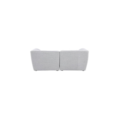 Miramar Grey Durable Linen Textured Modular Sofa