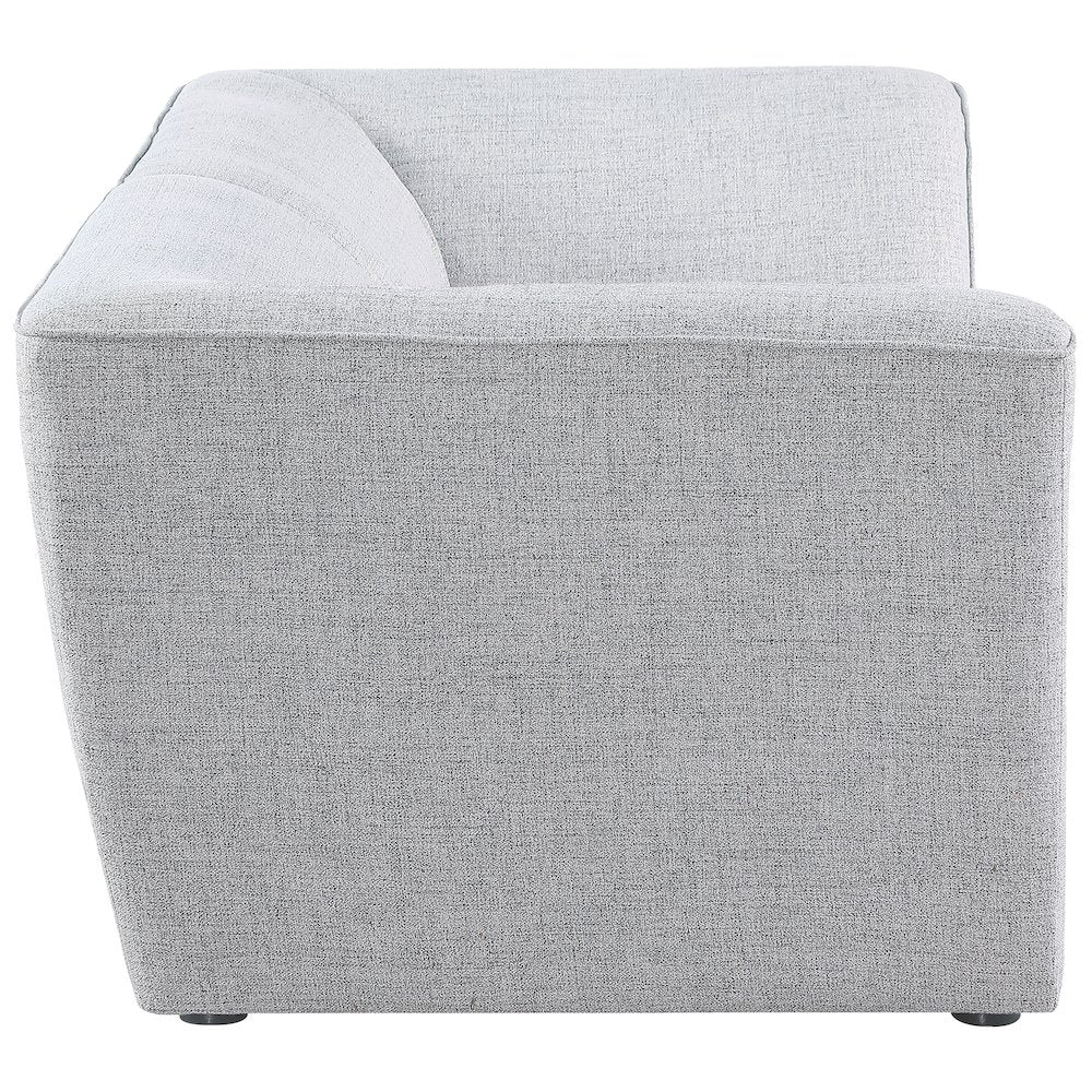 Miramar Grey Durable Linen Textured Modular Sofa