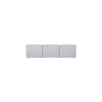 Miramar Grey Durable Linen Textured Modular Sofa