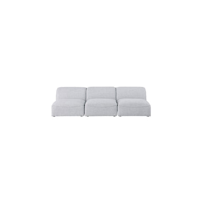 Miramar Grey Durable Linen Textured Modular Sofa