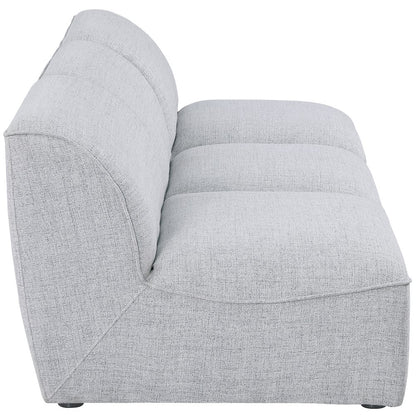 Miramar Grey Durable Linen Textured Modular Sofa
