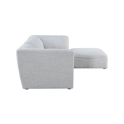 Miramar Grey Durable Linen Textured Modular Sectional