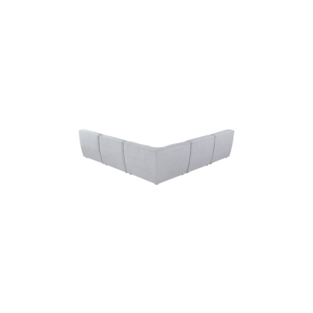 Miramar Grey Durable Linen Textured Modular Sectional
