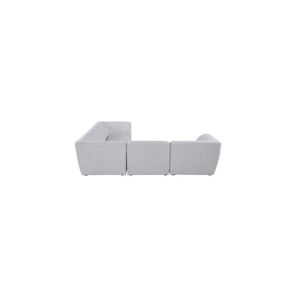 Miramar Grey Durable Linen Textured Modular Sectional
