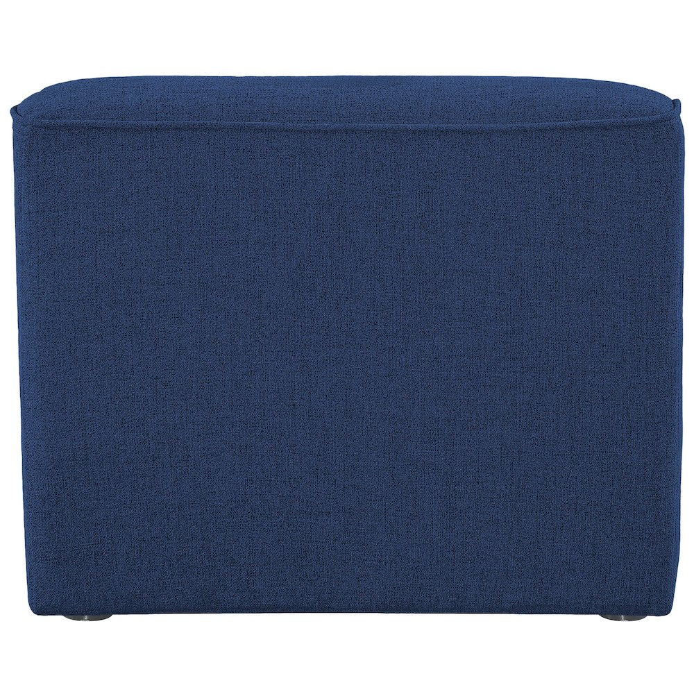 Miramar Navy Durable Linen Textured Armless