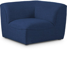 Miramar Navy Durable Linen Textured Corner