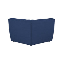 Miramar Navy Durable Linen Textured Corner