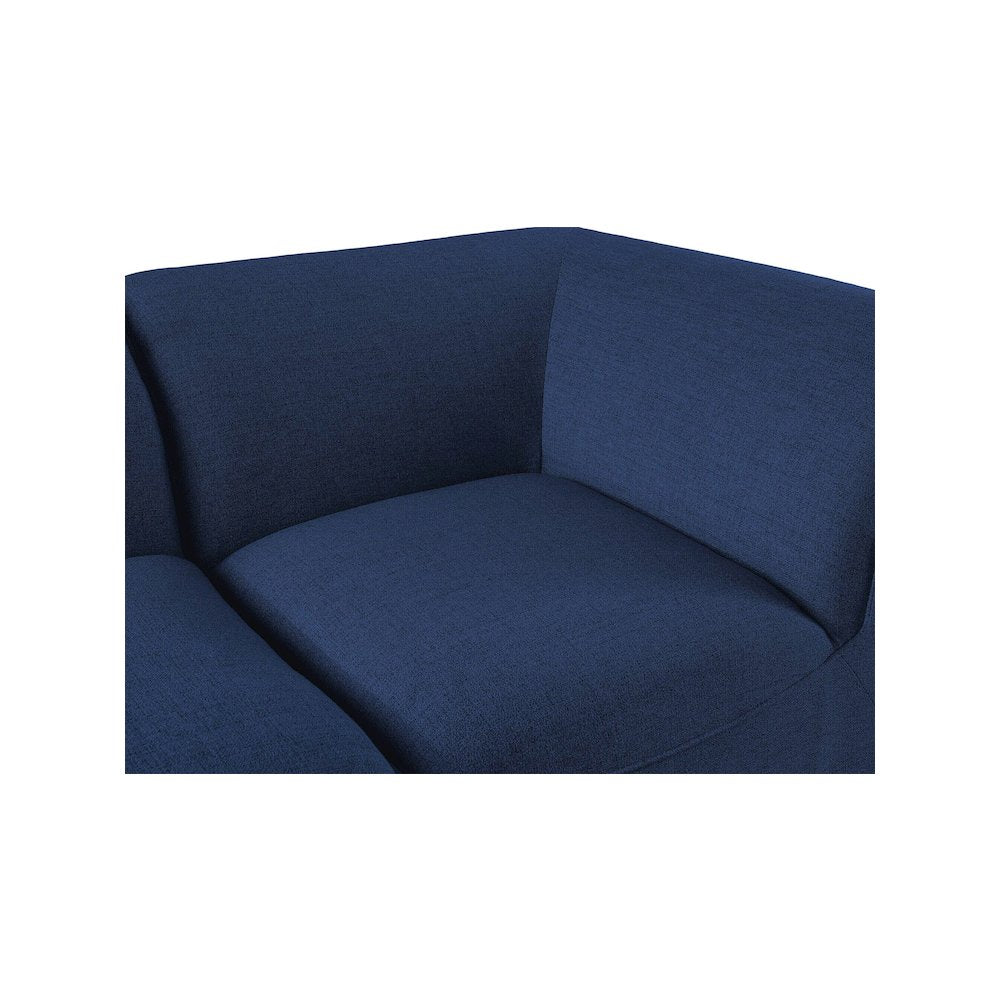 Miramar Navy Durable Linen Textured Corner
