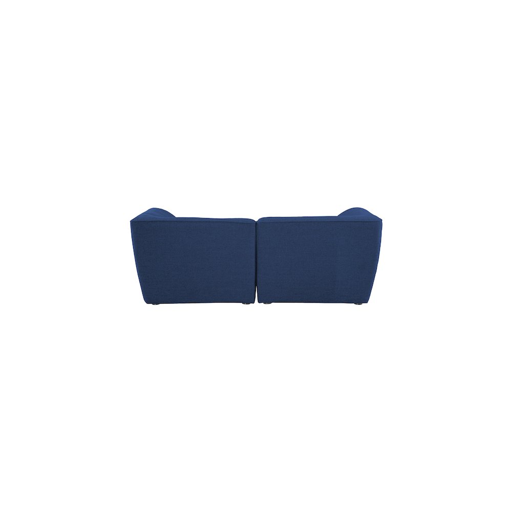 Miramar Navy Durable Linen Textured Modular Sofa