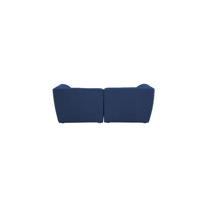 Miramar Navy Durable Linen Textured Modular Sofa