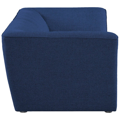 Miramar Navy Durable Linen Textured Modular Sofa