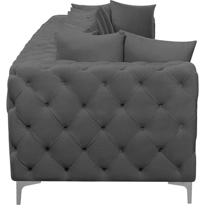 Tremblay Grey Velvet Modular Sofa