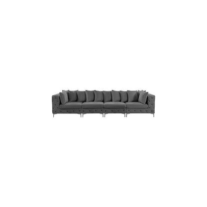Tremblay Grey Velvet Modular Sofa
