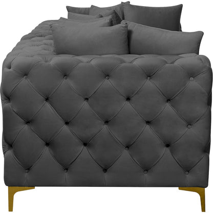 Tremblay Grey Velvet Modular Sofa