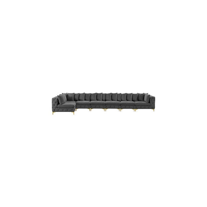 Tremblay Grey Velvet Modular Sectional