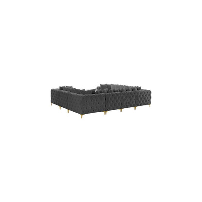 Tremblay Grey Velvet Modular Sectional
