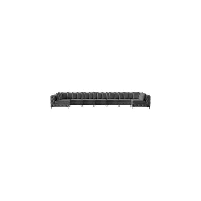 Tremblay Grey Velvet Modular Sectional