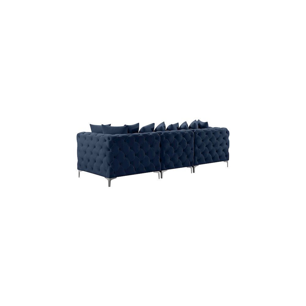Tremblay Navy Velvet Modular Sofa