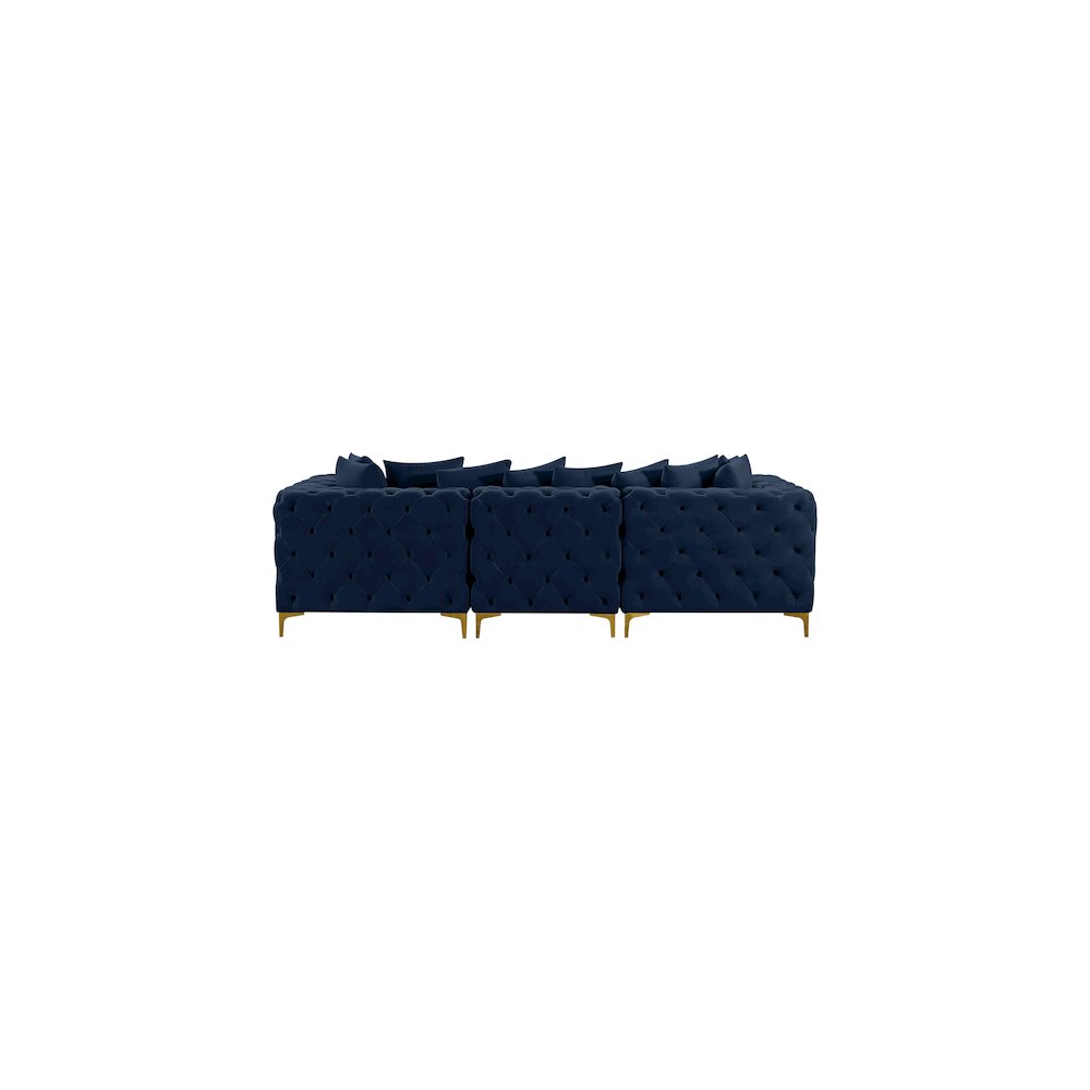Tremblay Navy Velvet Modular Sofa