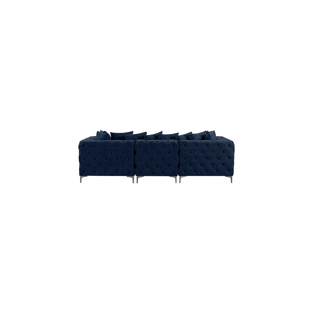 Tremblay Navy Velvet Modular Sofa