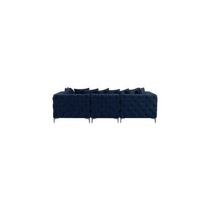 Tremblay Navy Velvet Modular Sofa