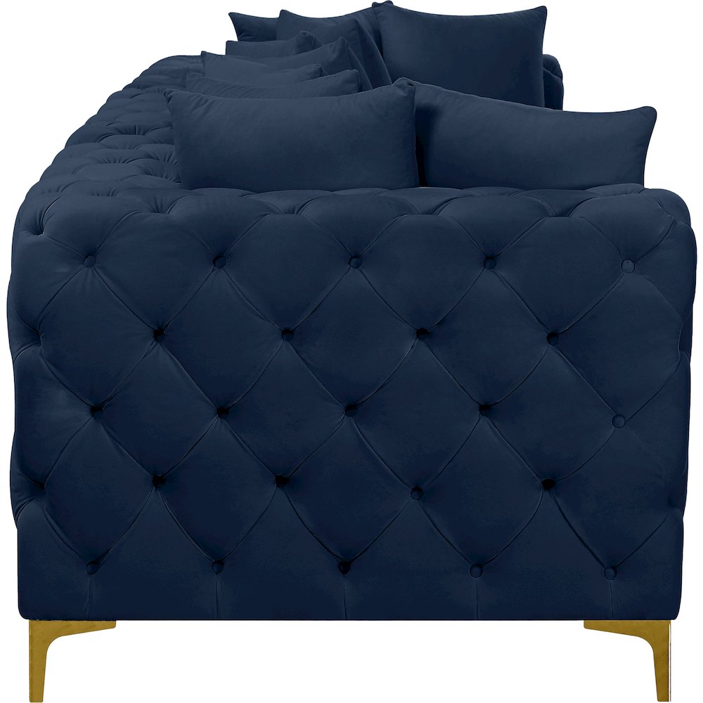 Tremblay Navy Velvet Modular Sofa