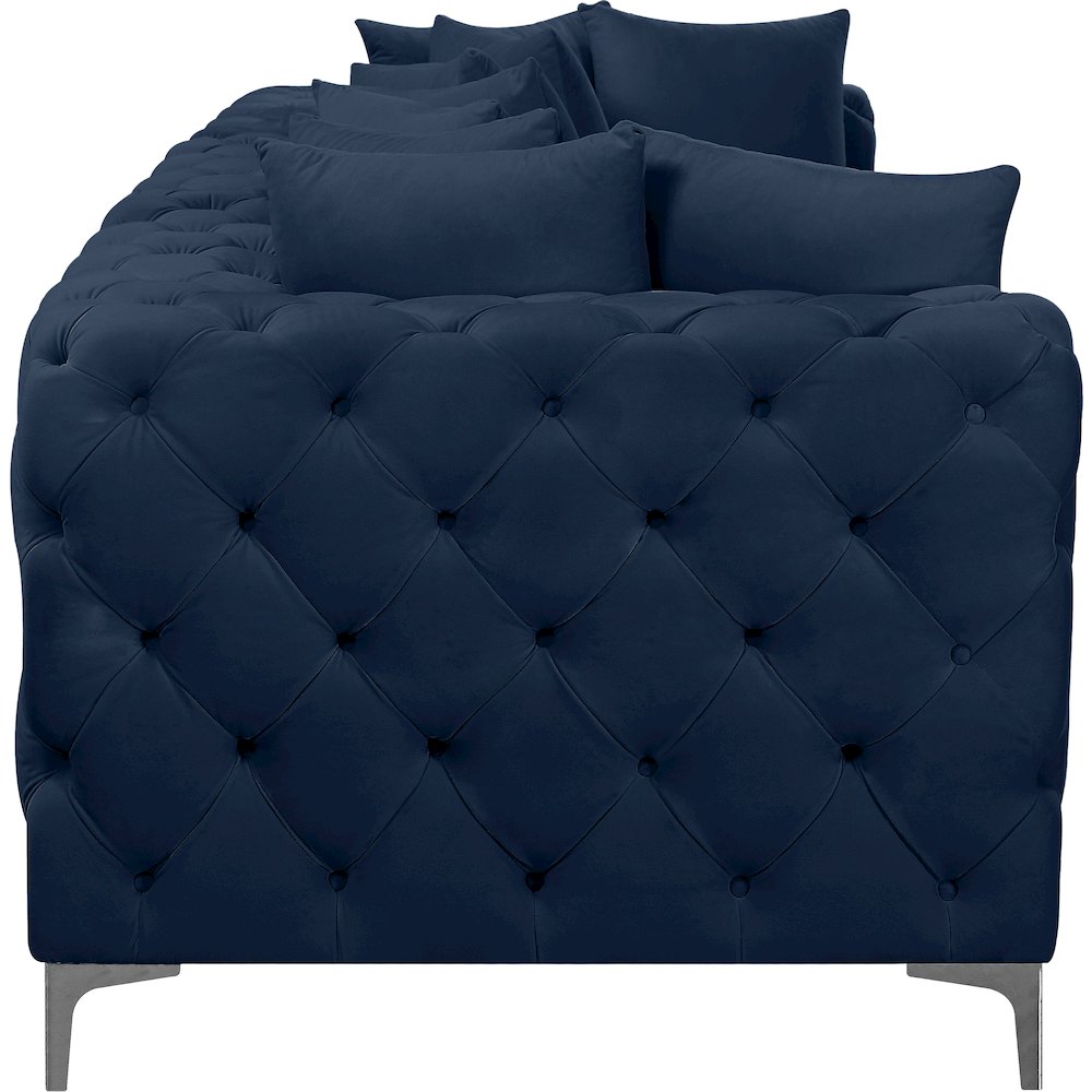 Tremblay Navy Velvet Modular Sofa