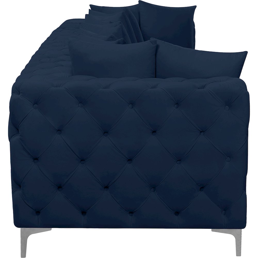 Tremblay Navy Velvet Modular Sofa