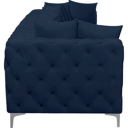 Tremblay Navy Velvet Modular Sofa