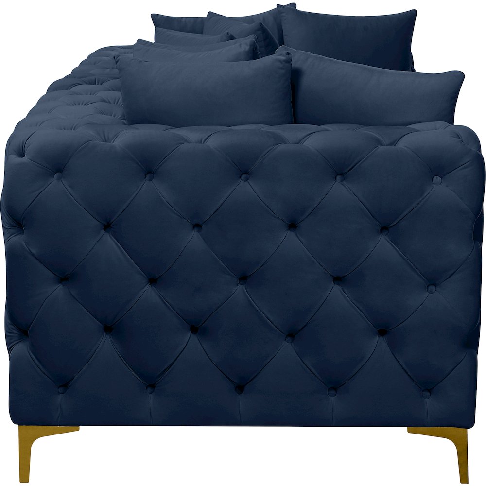 Tremblay Navy Velvet Modular Sofa