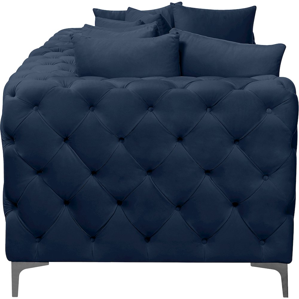 Tremblay Navy Velvet Modular Sofa