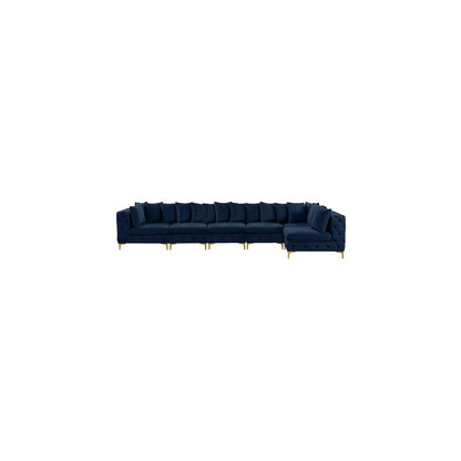 Tremblay Navy Velvet Modular Sectional