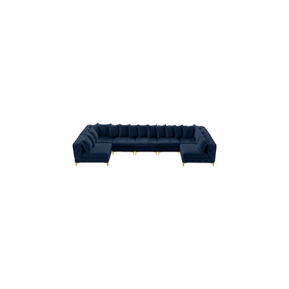 Tremblay Navy Velvet Modular Sectional