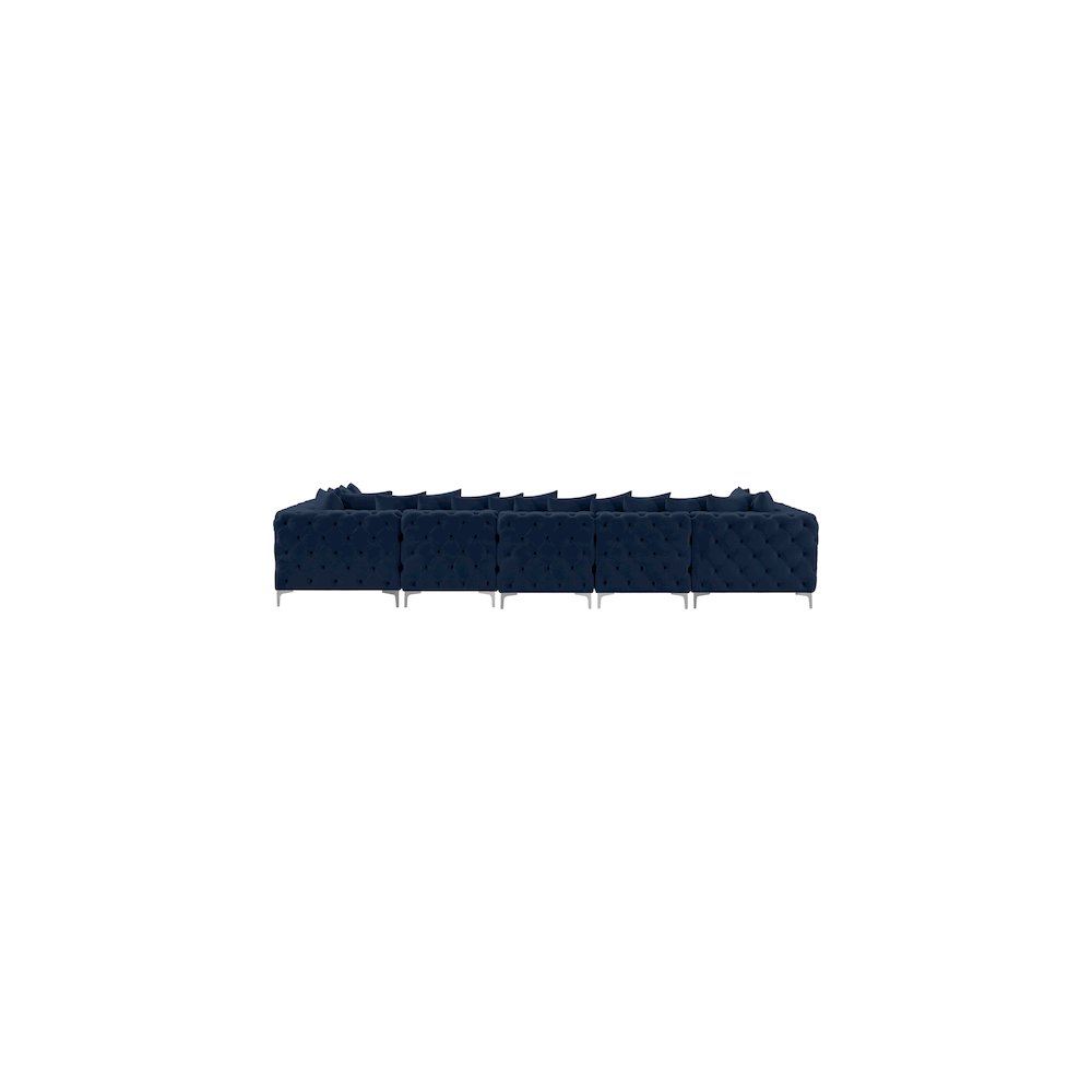Tremblay Navy Velvet Modular Sectional