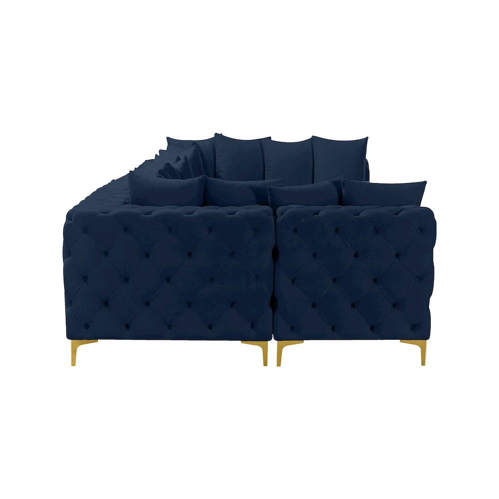 Tremblay Navy Velvet Modular Sectional