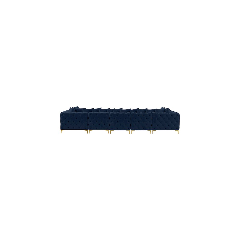 Tremblay Navy Velvet Modular Sectional