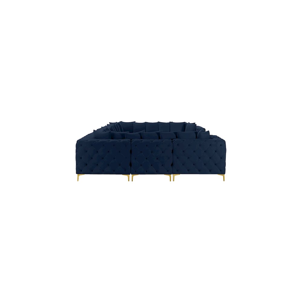 Tremblay Navy Velvet Modular Sectional