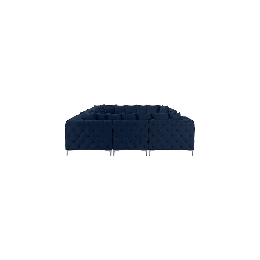 Tremblay Navy Velvet Modular Sectional