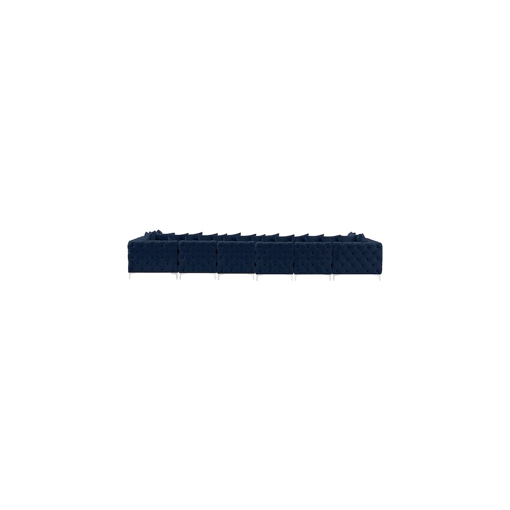 Tremblay Navy Velvet Modular Sectional