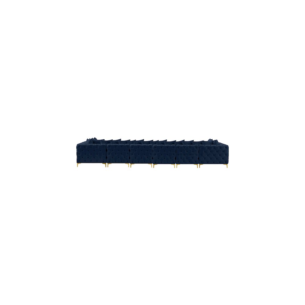 Tremblay Navy Velvet Modular Sectional