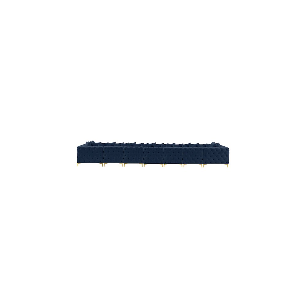 Tremblay Navy Velvet Modular Sectional