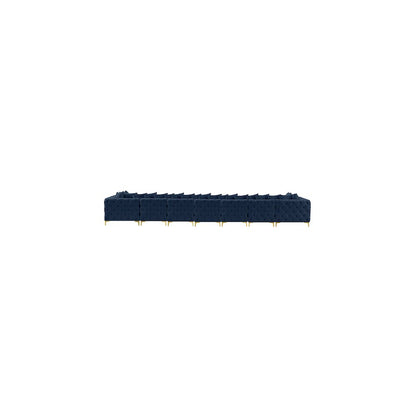 Tremblay Navy Velvet Modular Sectional
