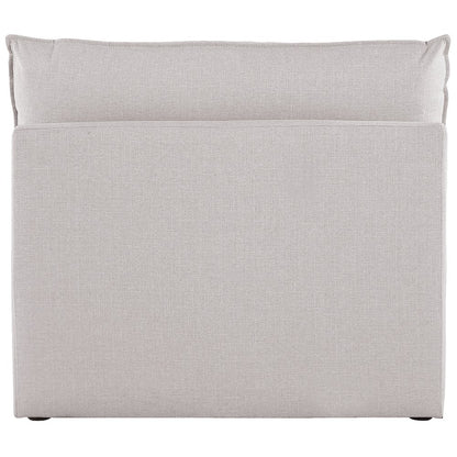 Mackenzie Beige Durable Linen Textured Armless Chair