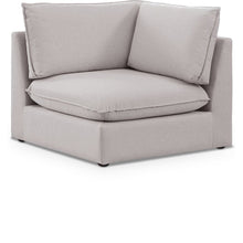Mackenzie Beige Durable Linen Textured Corner Chair